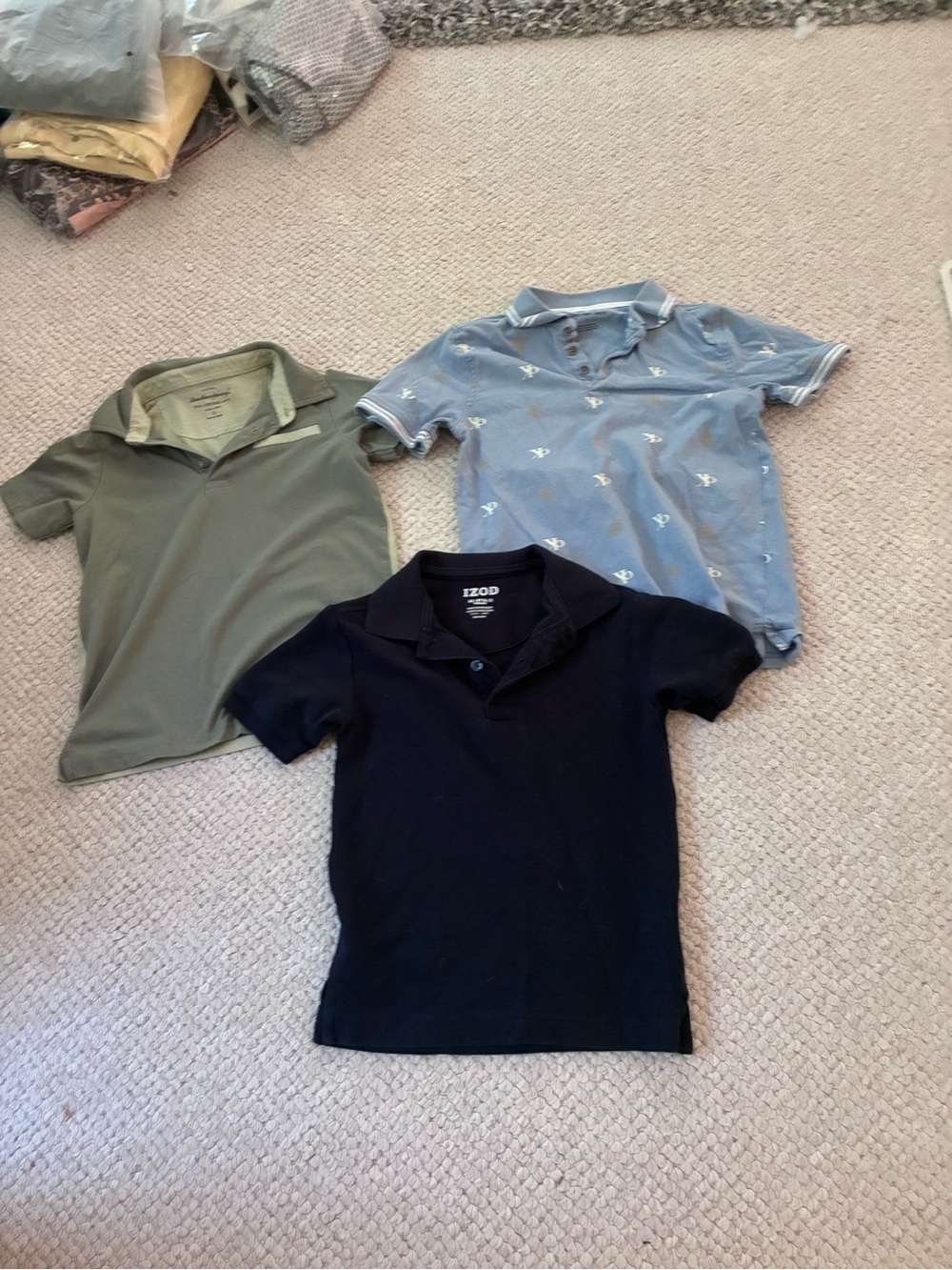 Calvin Klein blue, navy and Olive Green and polos (3)